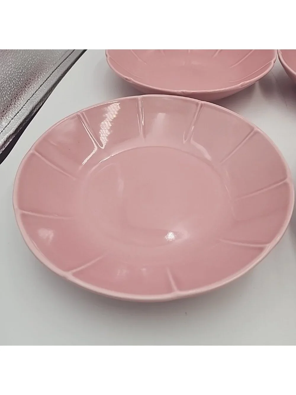 Set Of 4 Ikea Pink Ceramic Serving Bowls Large Soup 9